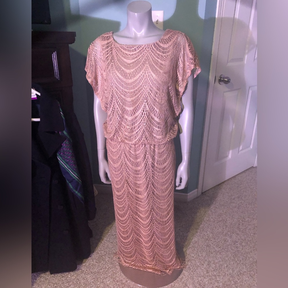 Pink metallic GATSBY dress size SIZE 10